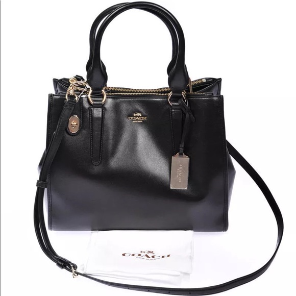 Authentic COACH 33545 Black crossbody carryall - Picture 1 of 3